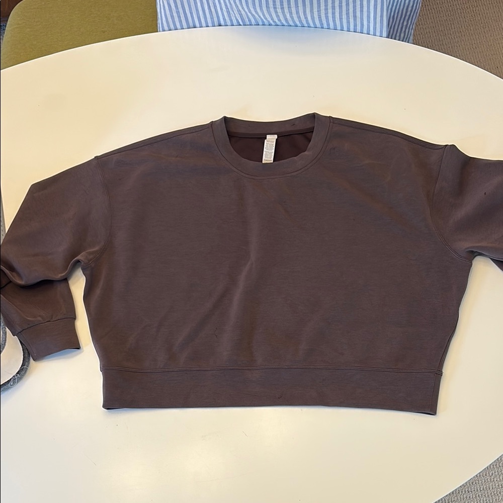 Brown softsteam  crewneck